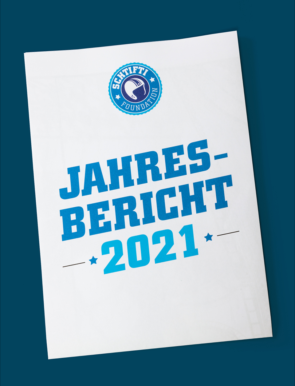 Schtifti Foundation - Cover 03 stf jahresbericht 2
