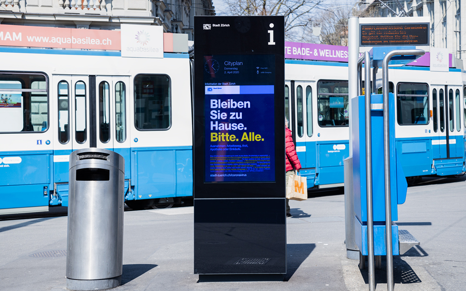 Plakat - Tramstation 04 zrh covid 2