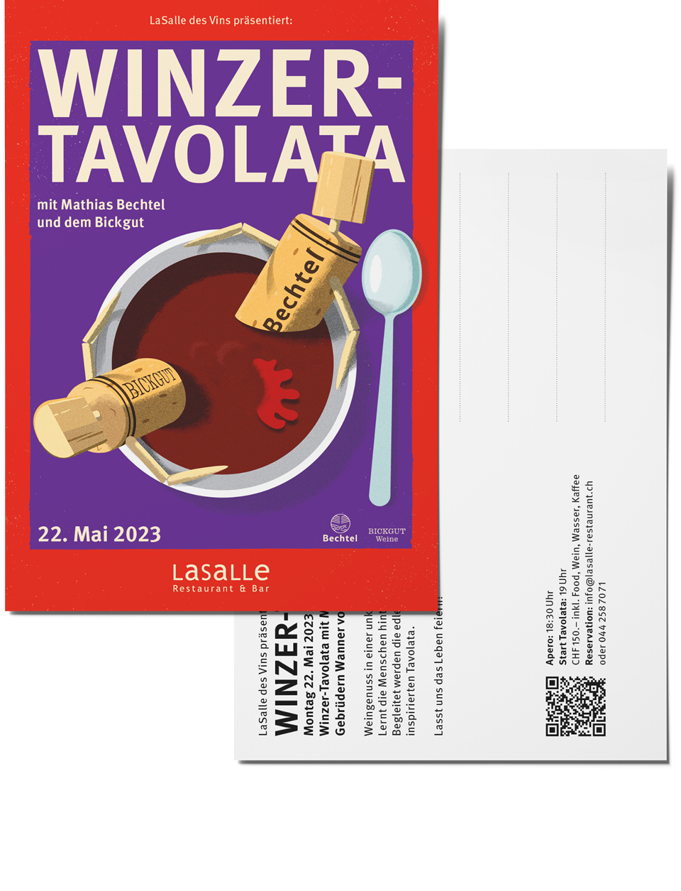 LaSalle Winzer-Tavolata Postkarte LaSalle Winzer-Tavolata Postkarte