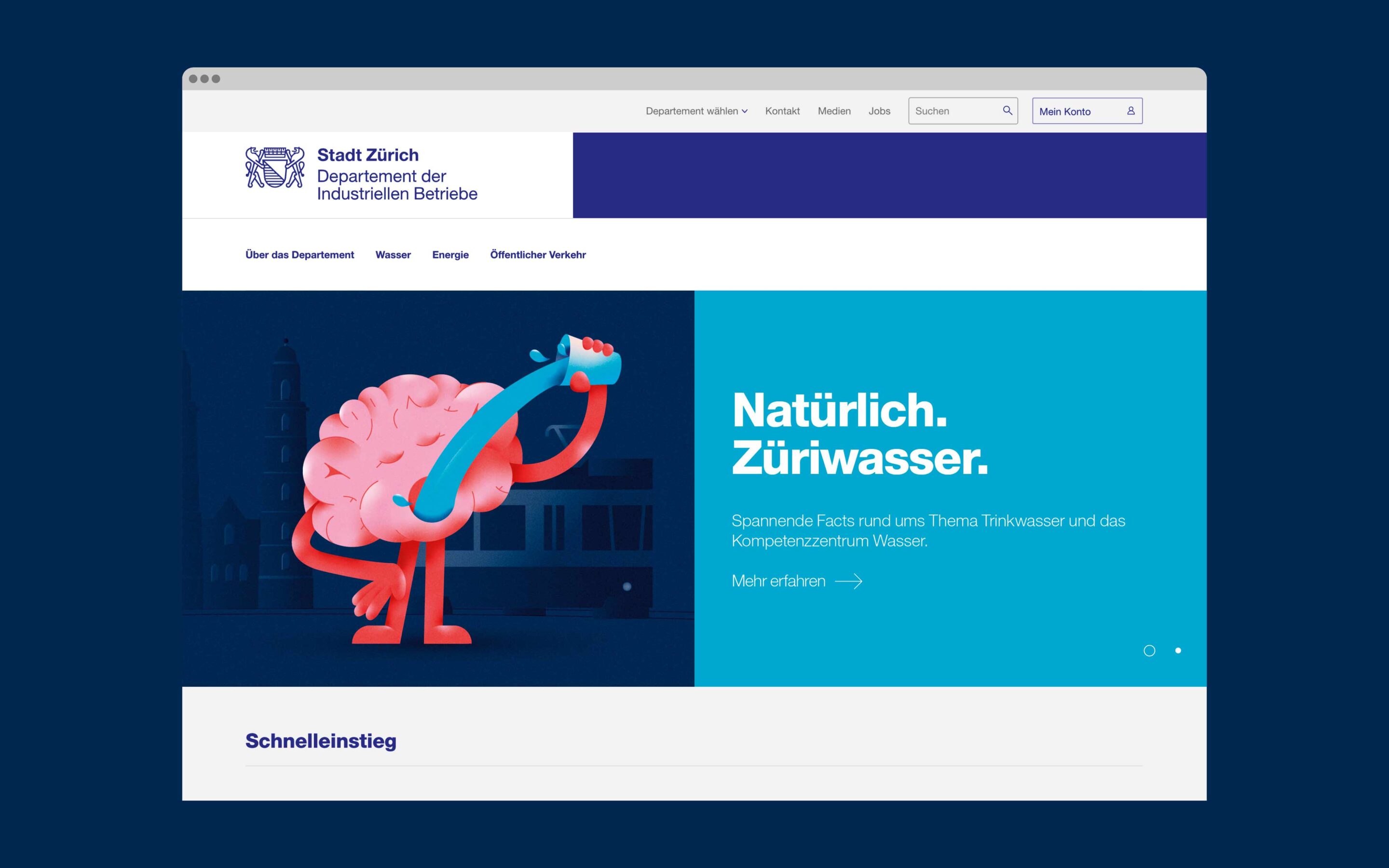 Wasserversorgung Zuerich_ Website