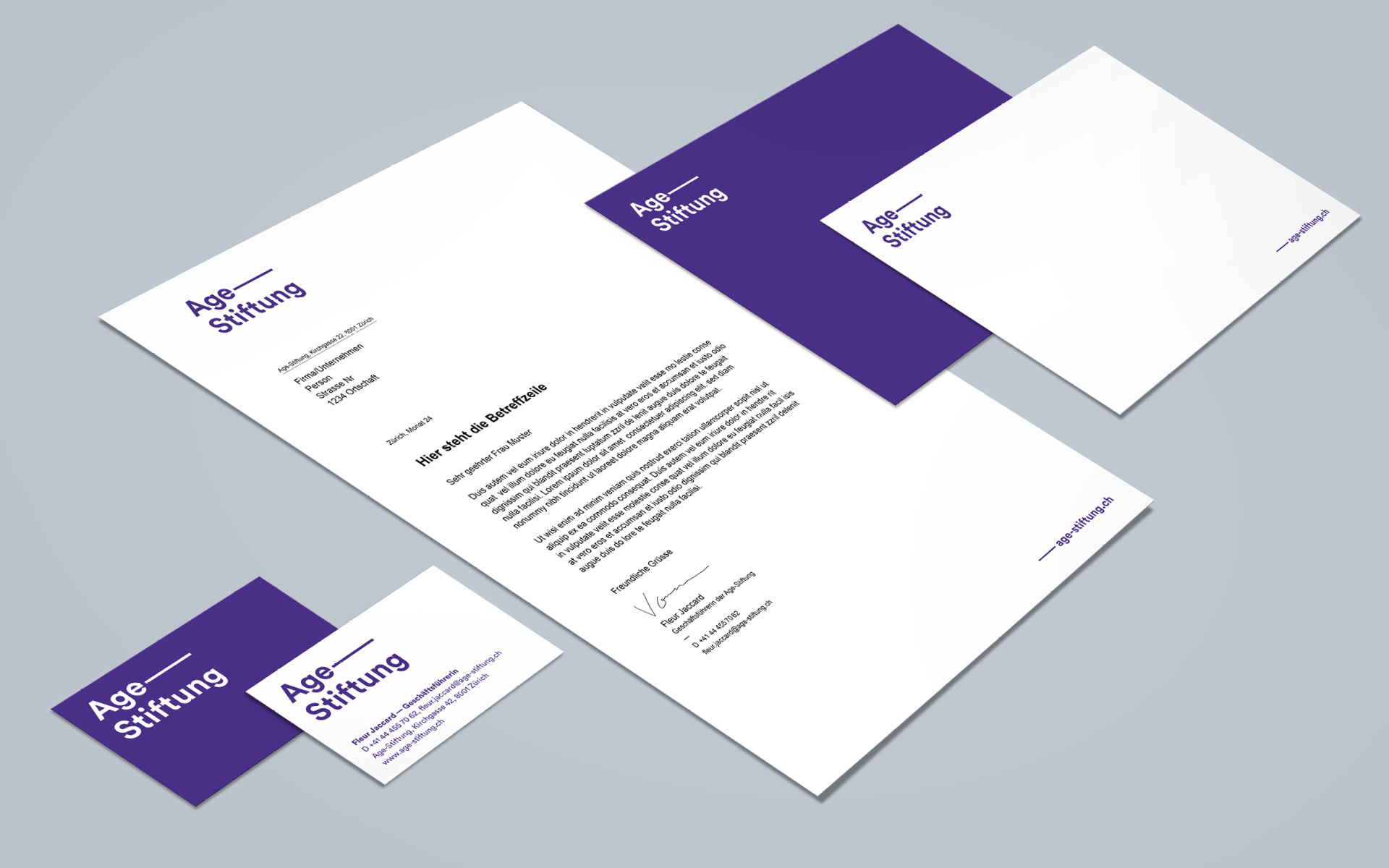 Age-Stiftung Briefschaft Briefschaft der Age-Stiftung