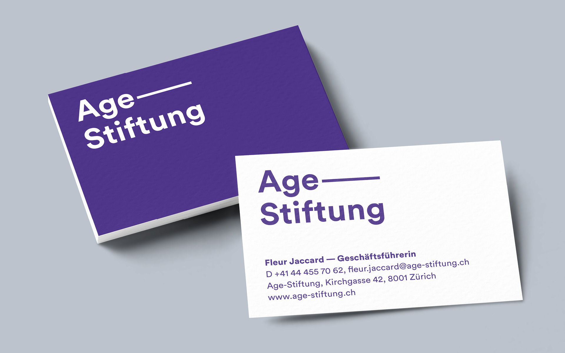 Age-Stuftung Visitenkarten Age-Stiftung Visitenkarten