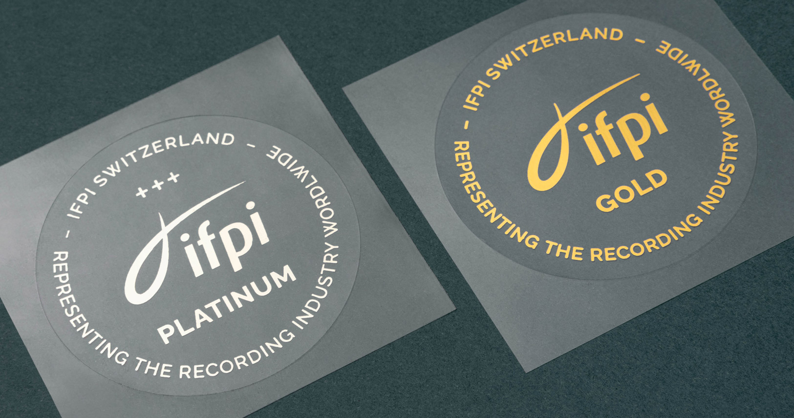 Design IFPI Gütesiegel IFPI Gütesiegel Platinum und Gold Label