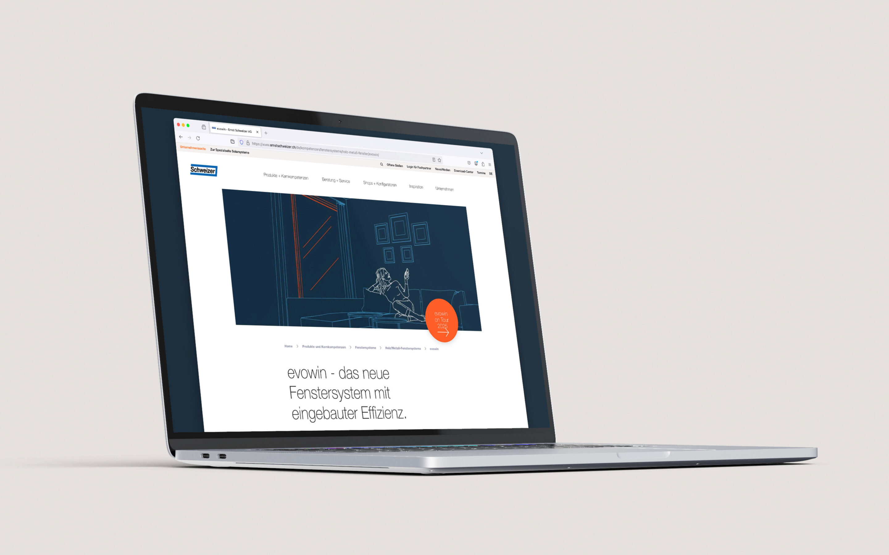 Ernst Schwiezer Evowin Landingpage