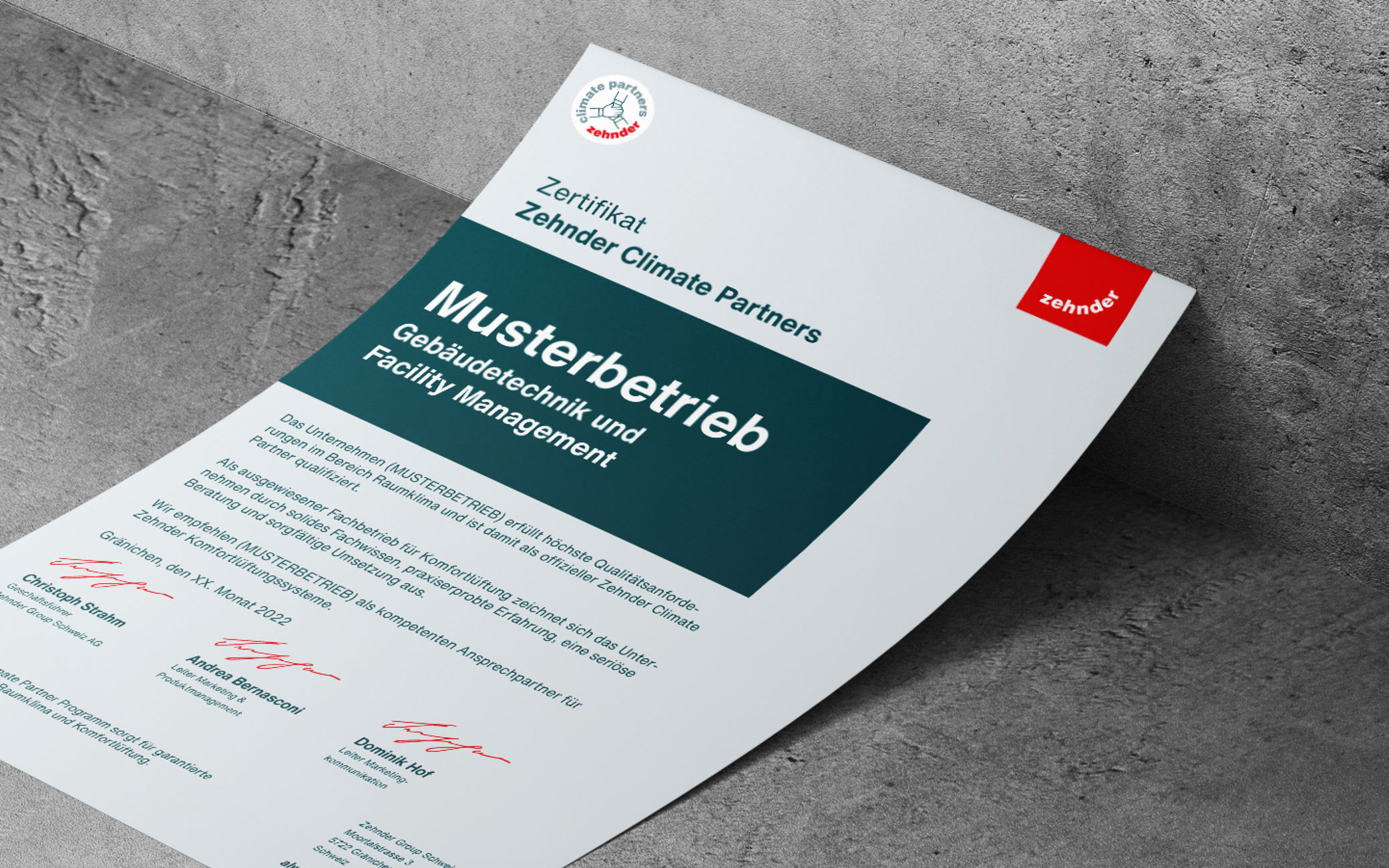 Zehnder Climate Partner Programm