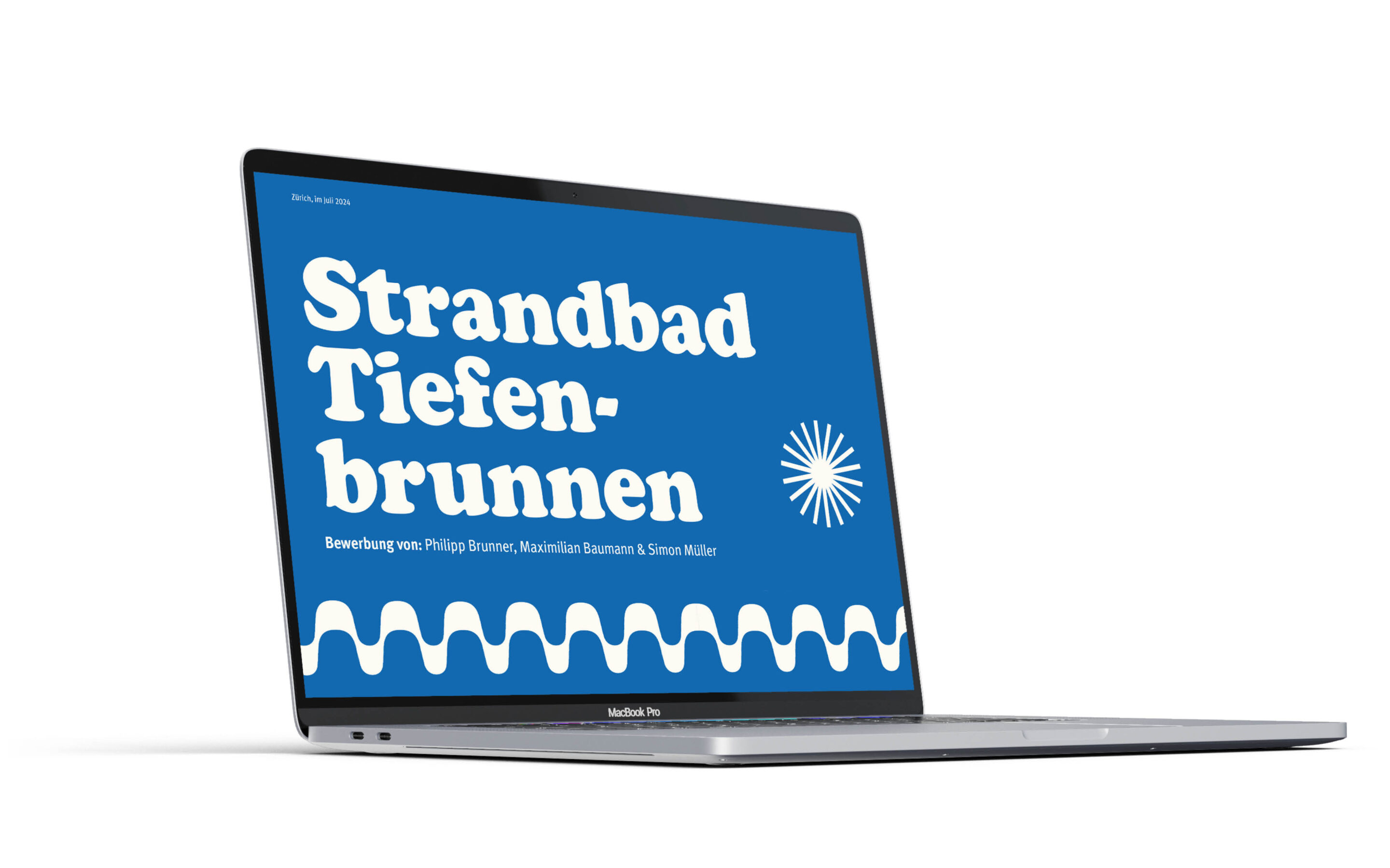 Präsentation auf Laptop