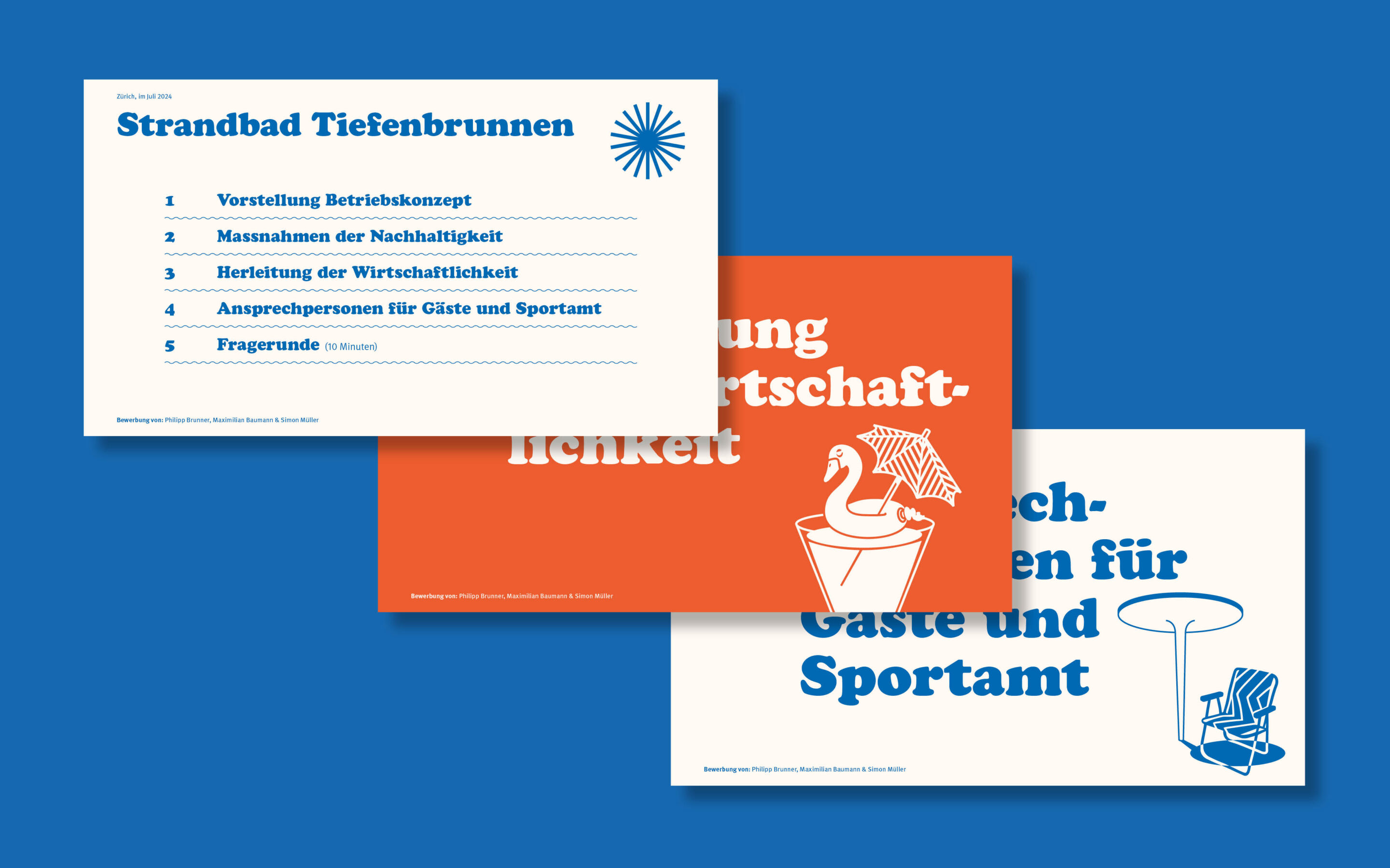 Präsentation auf Laptop