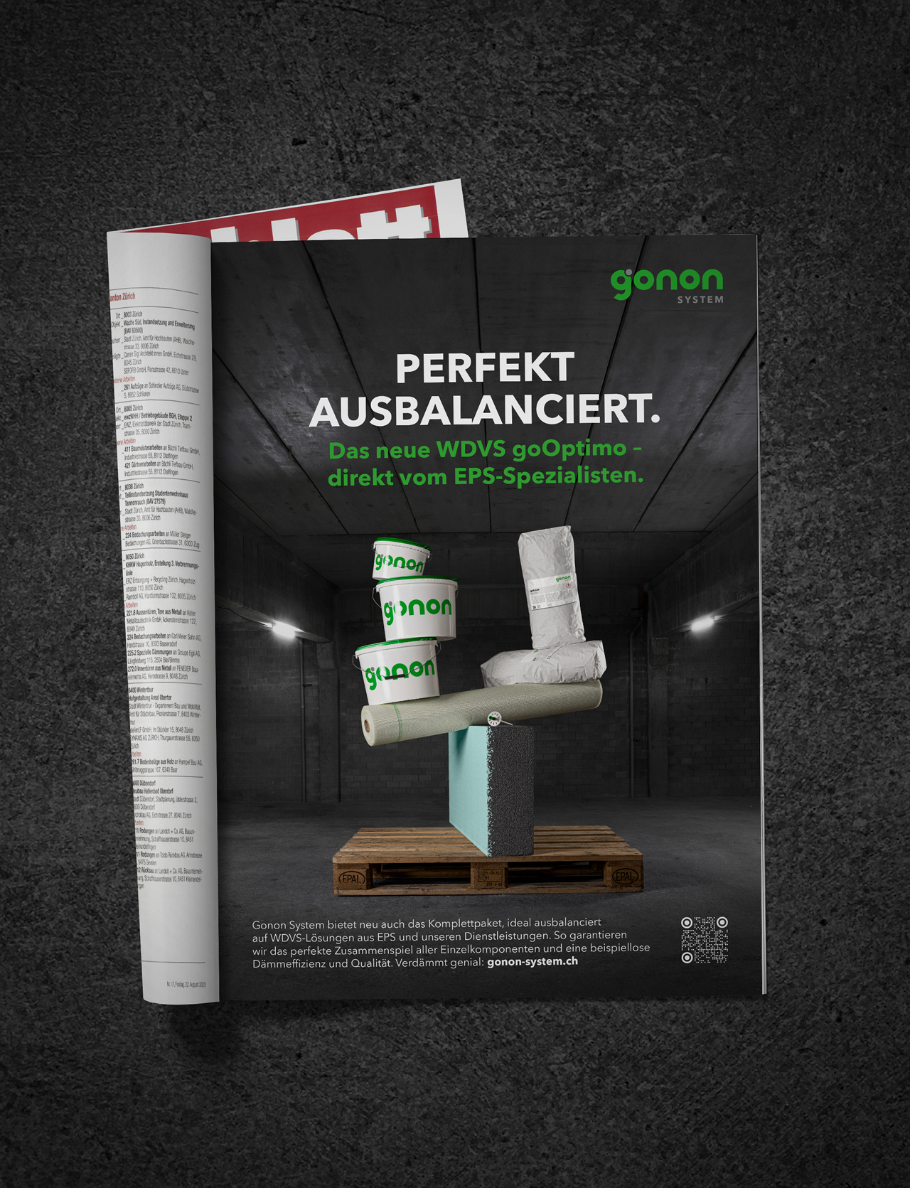 Gonon_Stystem_Inserat_Baublatt Gonon Stystem Inserat Baublatt