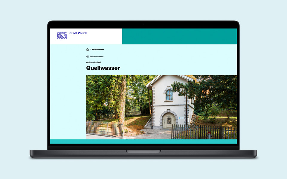 Wasserversorgung Zuerich_ Website